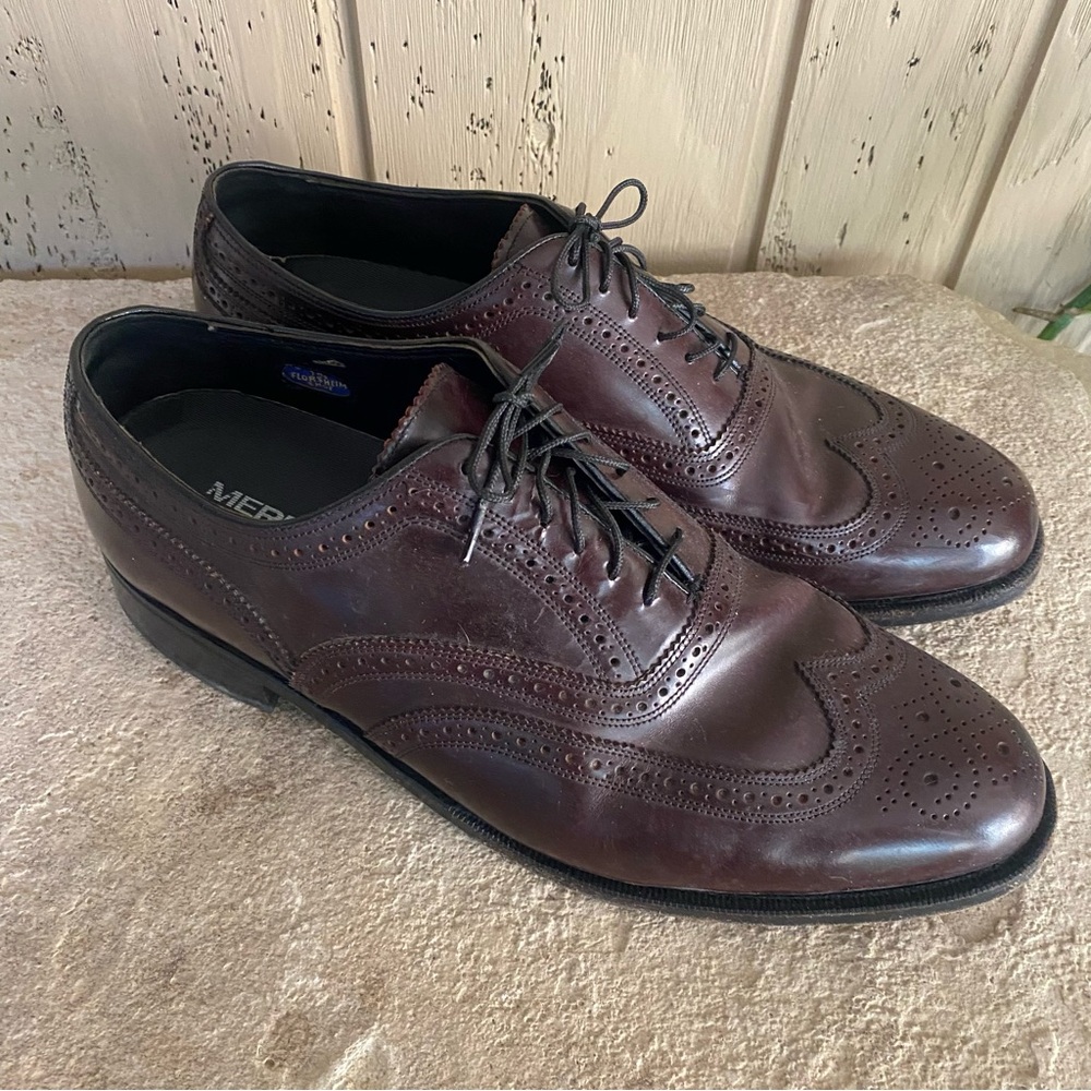 Merrill Air Cushion Men's Brown Leather Dress Shoes